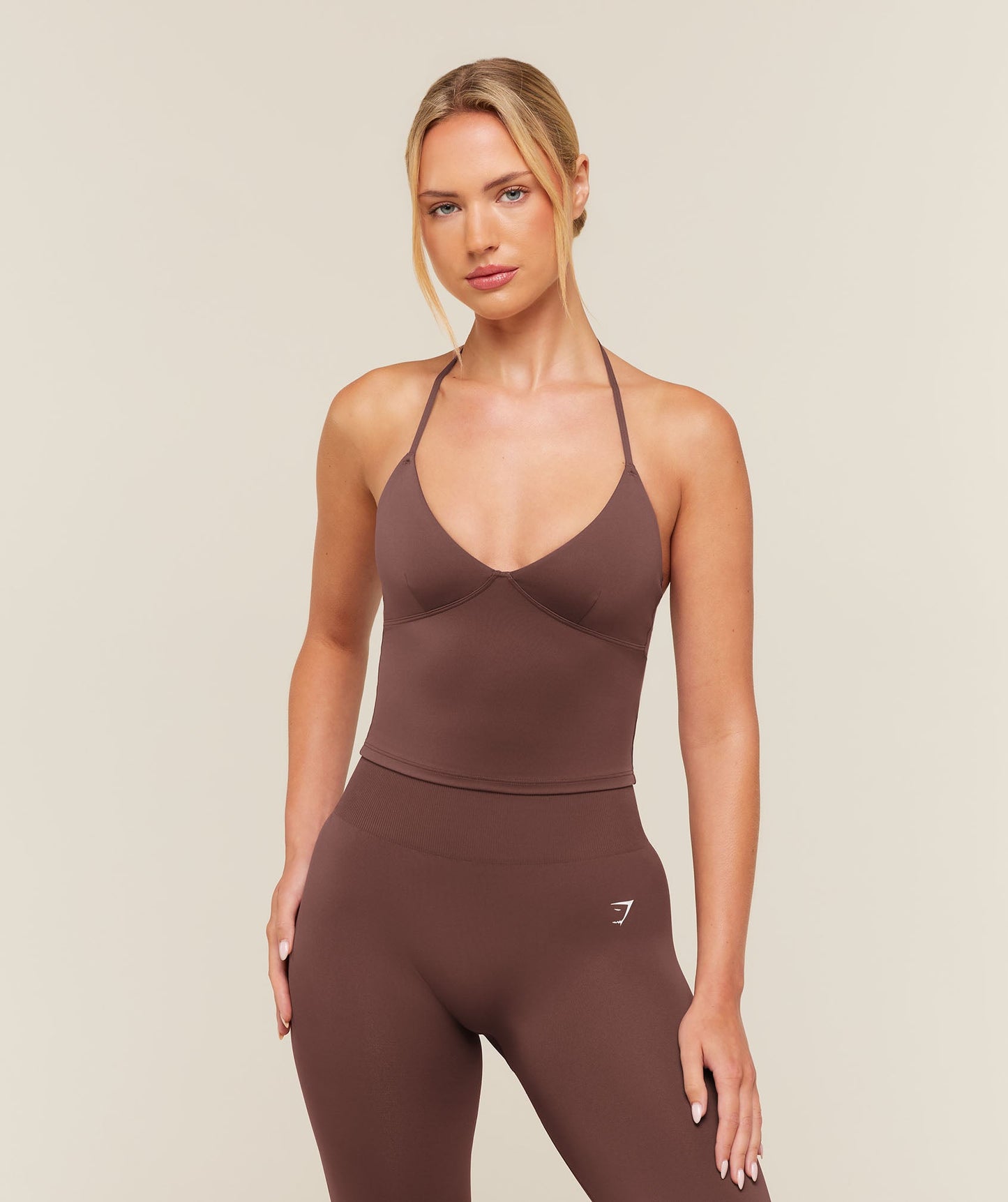 Training Scoop Back Halterneck - US 3828