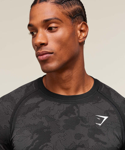 Geo Seamless Long Sleeve T-Shirt - US 3275