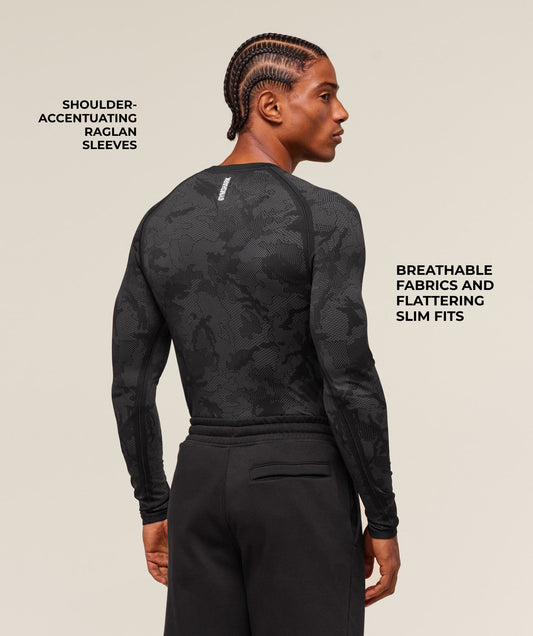 Geo Seamless Long Sleeve T-Shirt - US 3275