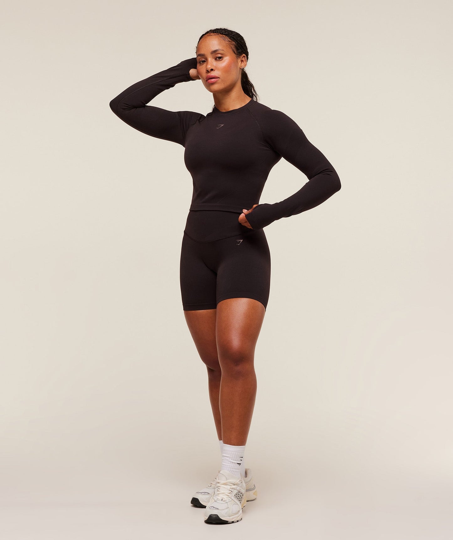 Activate Long Sleeve Crop Top - US 0794