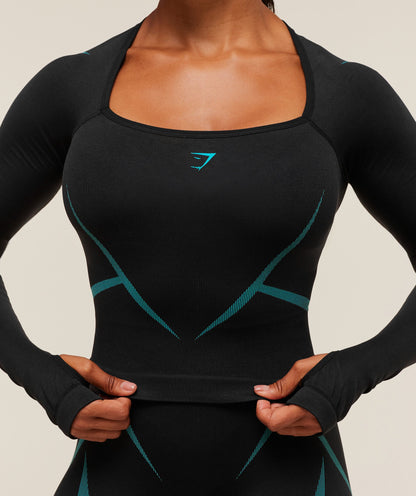 Apex Lift Seamless Long Sleeve Crop Top - US 5834