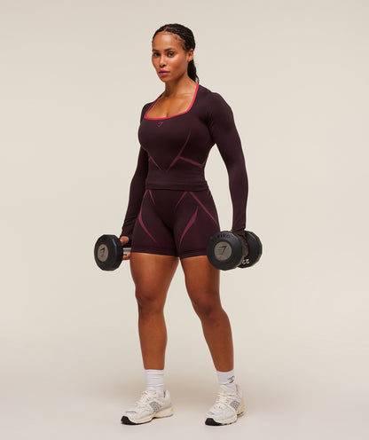 Apex Lift Seamless Long Sleeve Crop Top - US 8329