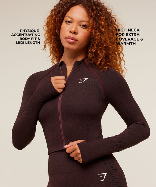 Vital Seamless Midi Zip 2.0 Pullover - US 2206