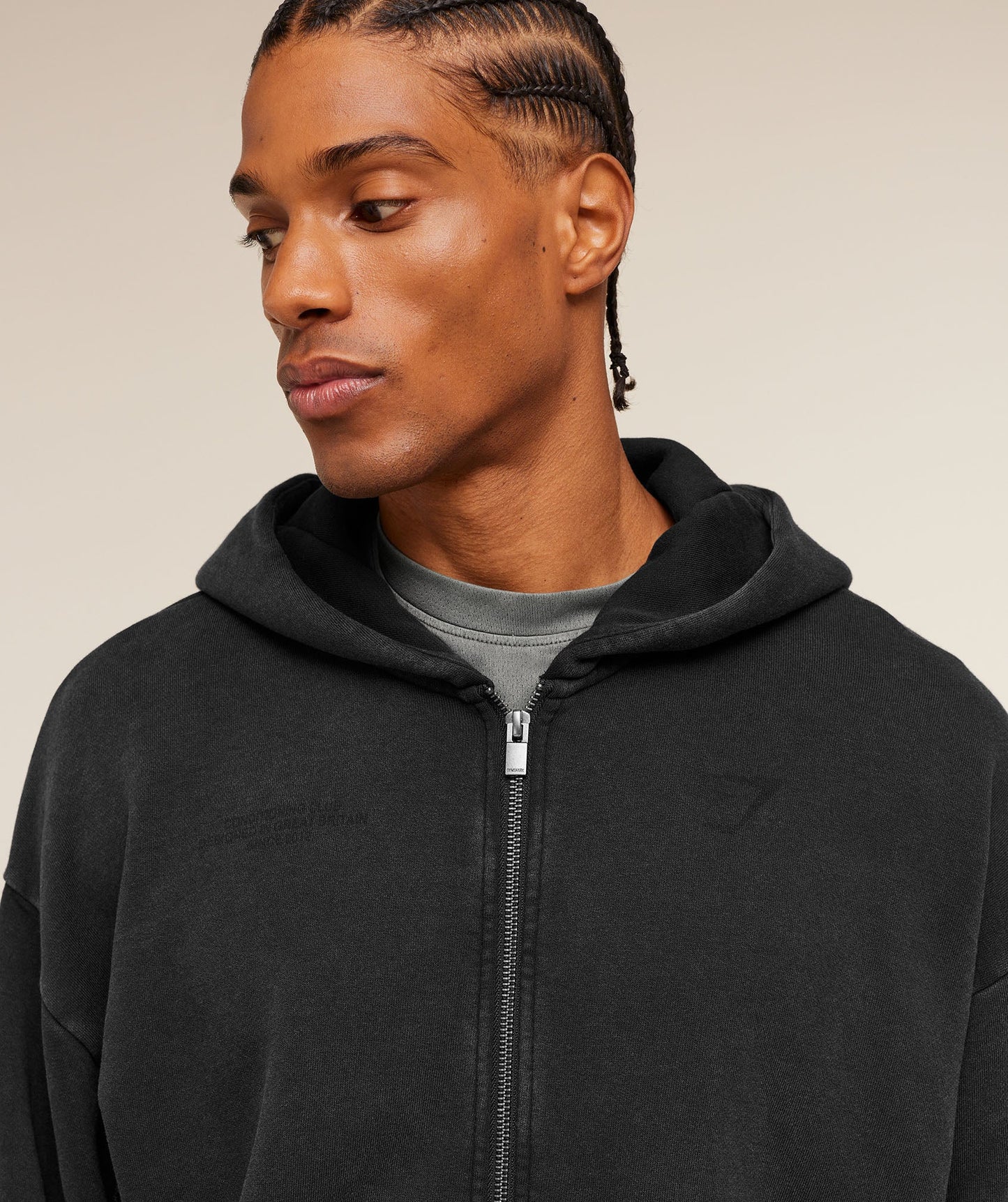 Conditioning Club Washed Zip Through Hoodie - US 2883