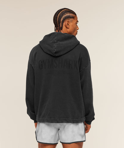 Conditioning Club Washed Zip Through Hoodie - US 2883