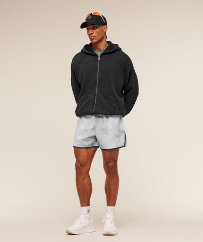 Conditioning Club Washed Zip Through Hoodie - US 2883