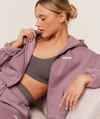 Cosy Luxe Zip Through Hoodie - US 4425