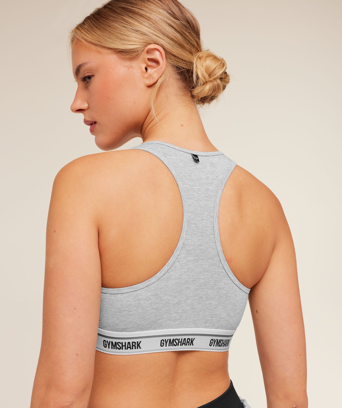 Elastic Branded Racerback Cotton Bralette - US 1483