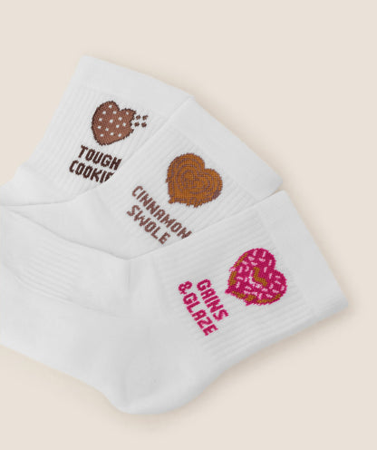 Sweet Treat Graphic Midi Socks 3pk - US 8864