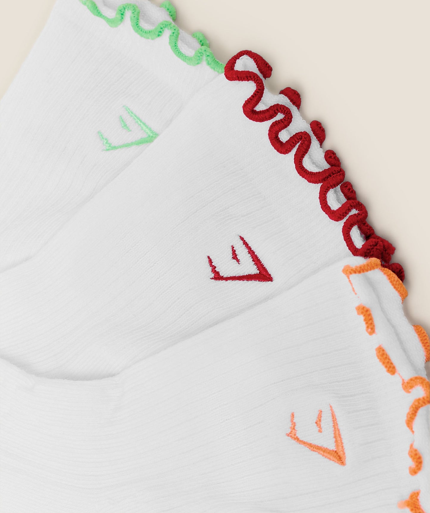 Fruity Graphic Midi Frill Socks 3pk - US 4495