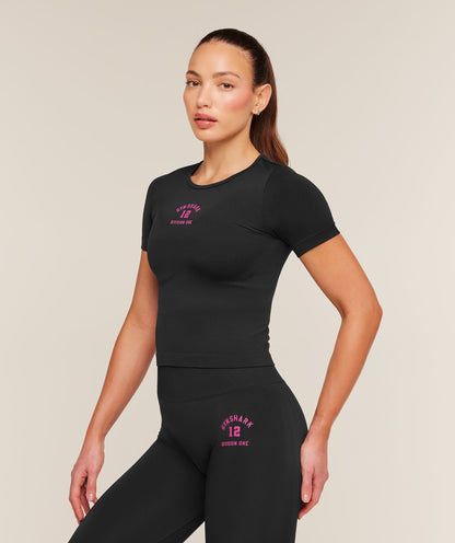 Everyday Seamless Graphic Short Sleeve Top - US 4147