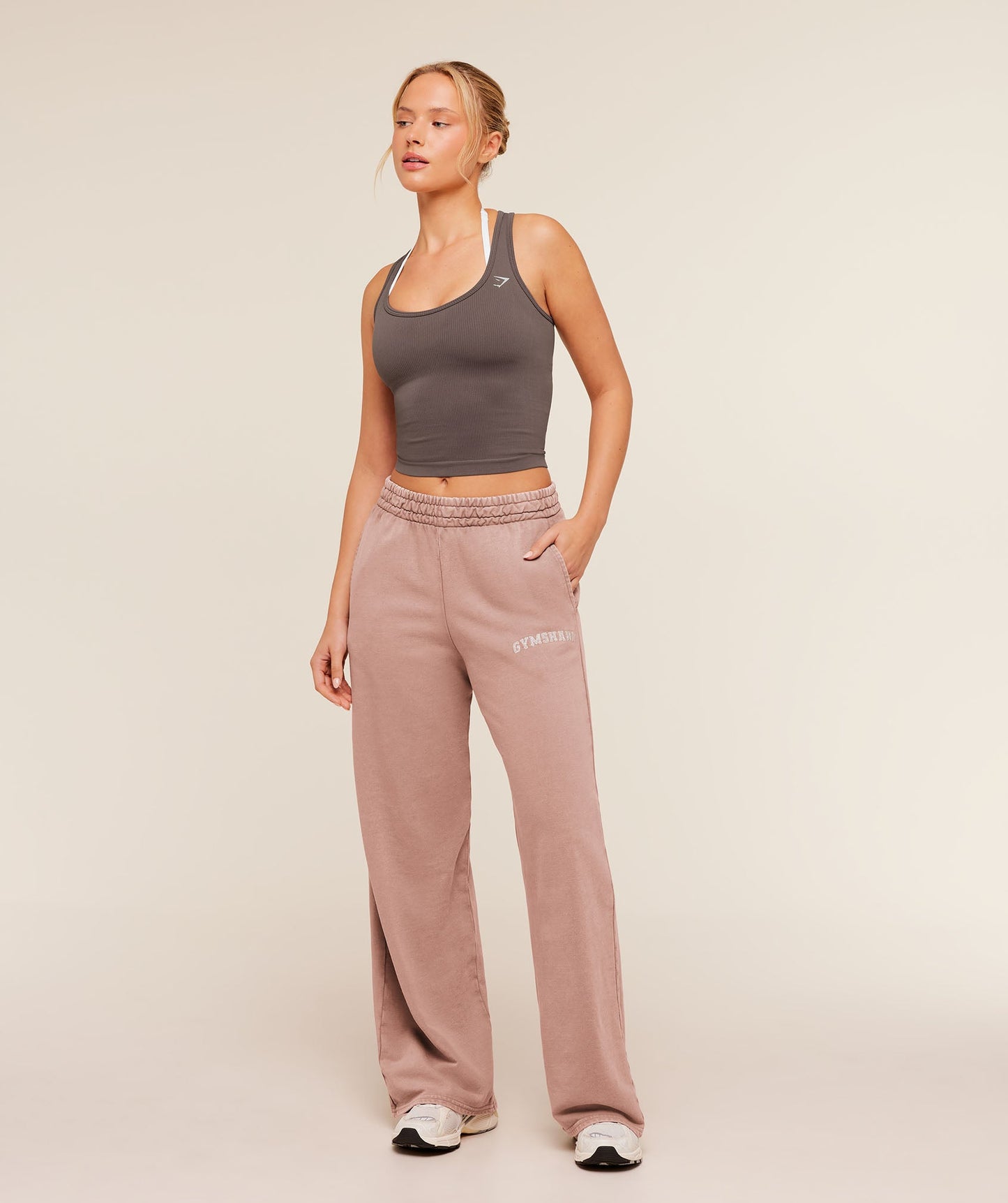Chainstitch Graphic Wide Leg Joggers - US 4442