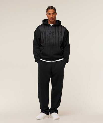 Fade Graphic Zip Through Hoodie - US 2536