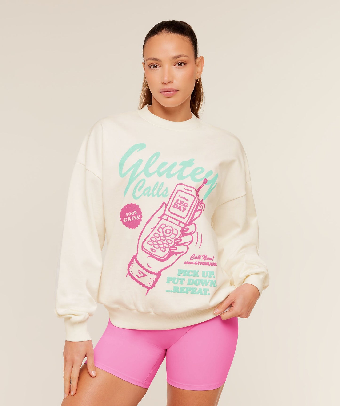 Glutey Calls Graphic Sweatshirt - US 9967