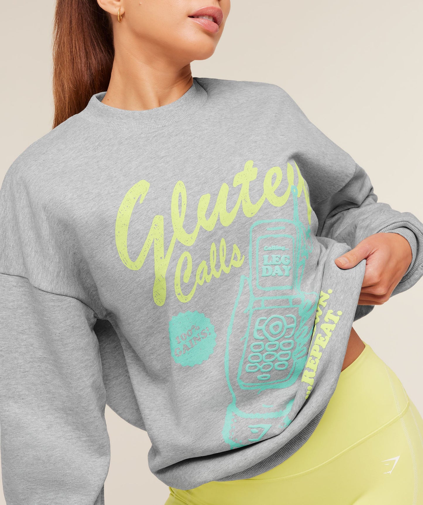 Glutey Calls Graphic Sweatshirt - US 9498