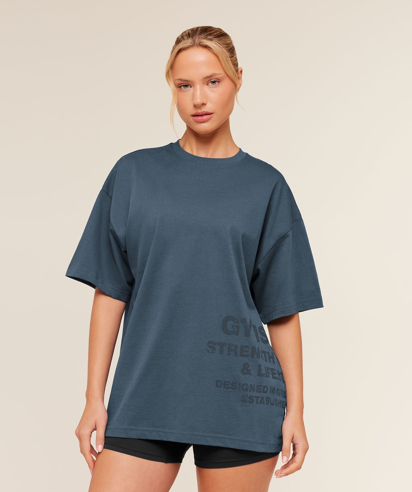 Stacked Graphic Short Sleeve T-Shirt - US 3853