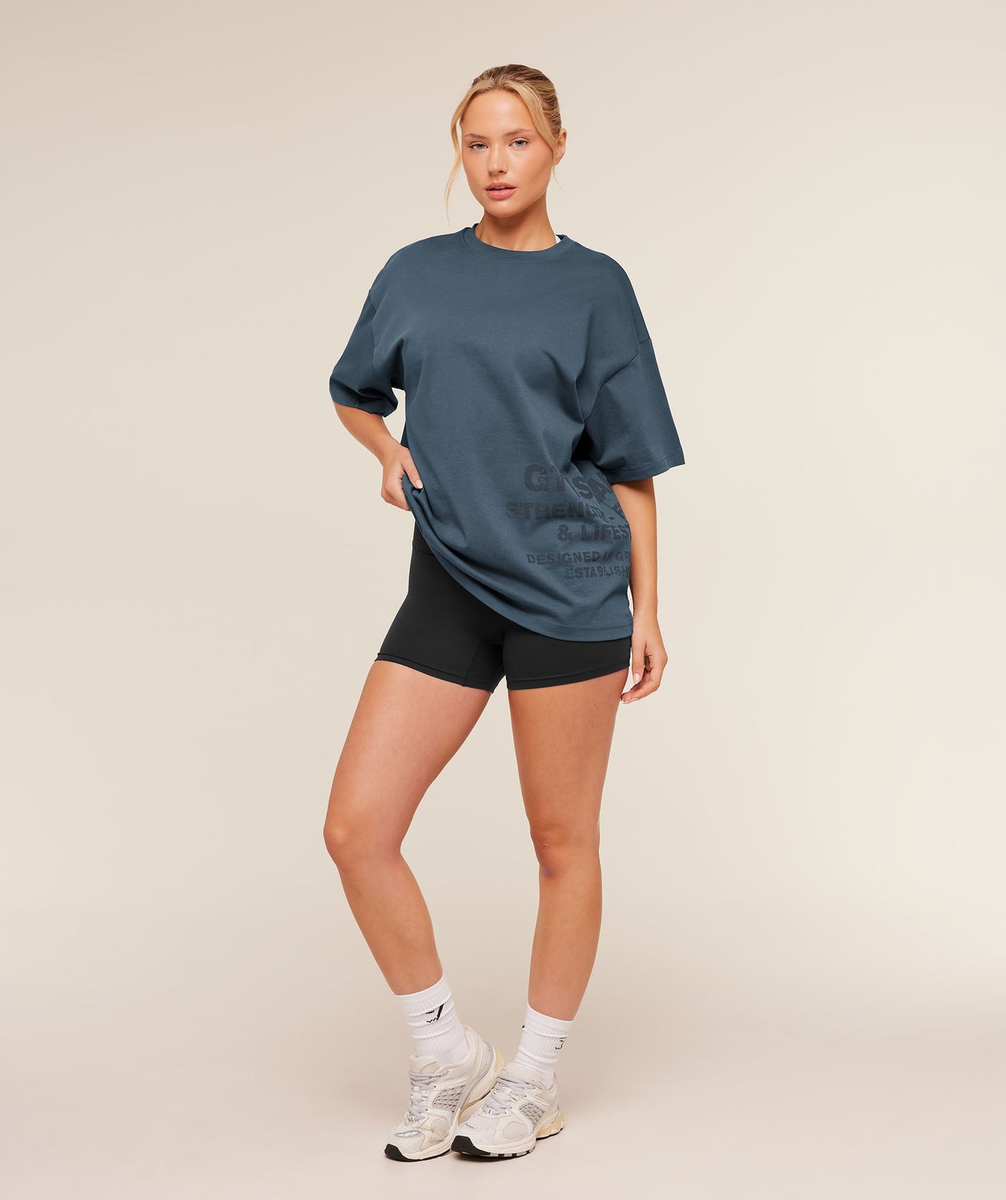 Stacked Graphic Short Sleeve T-Shirt - US 3853