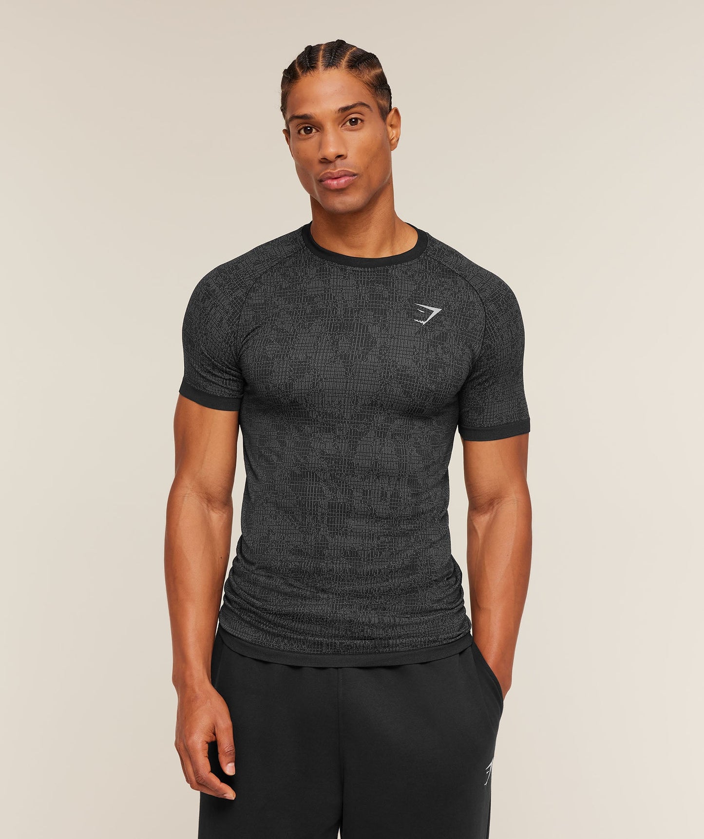 Geo Seamless Grid T-Shirt - US 1606