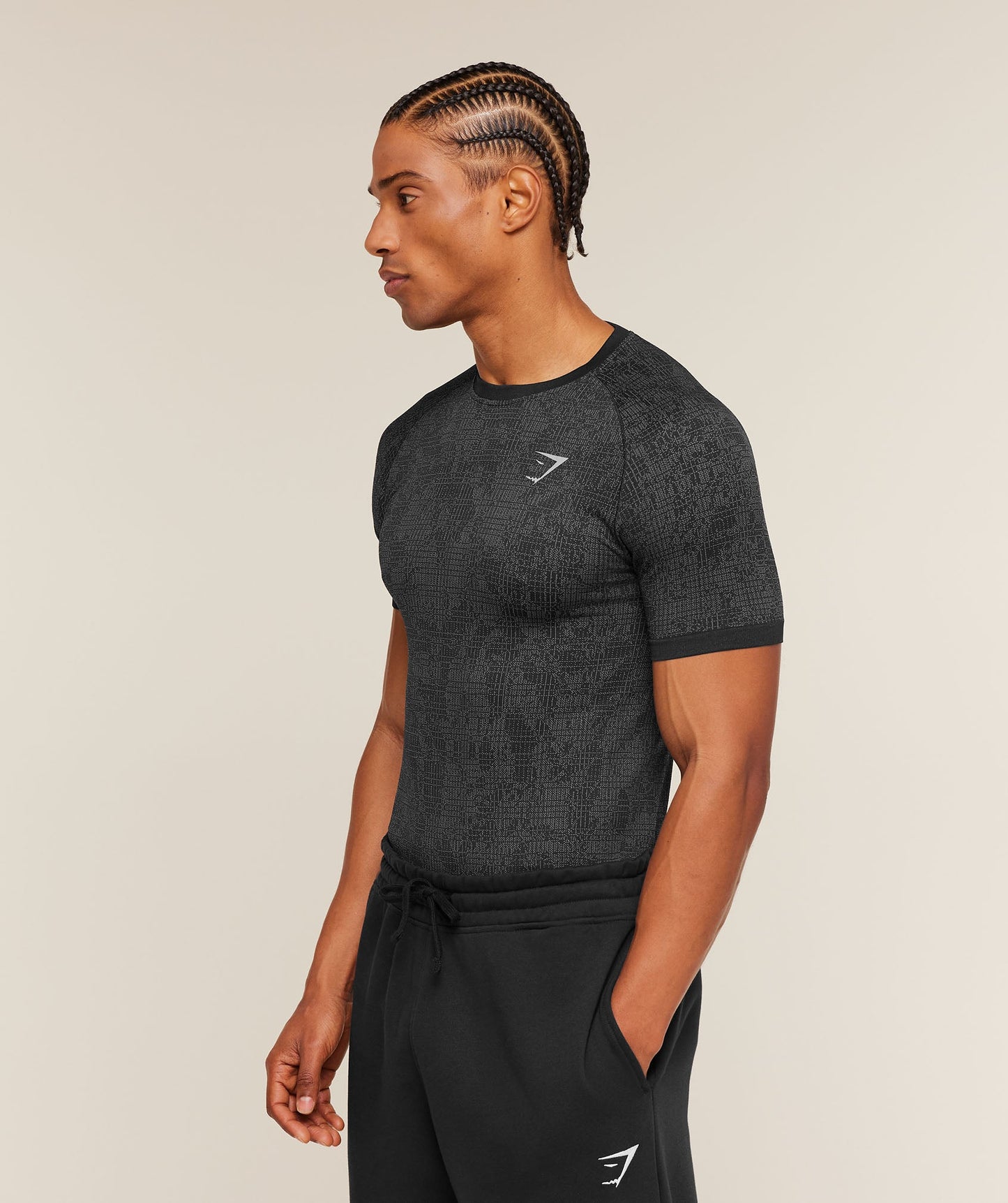 Geo Seamless Grid T-Shirt - US 5569