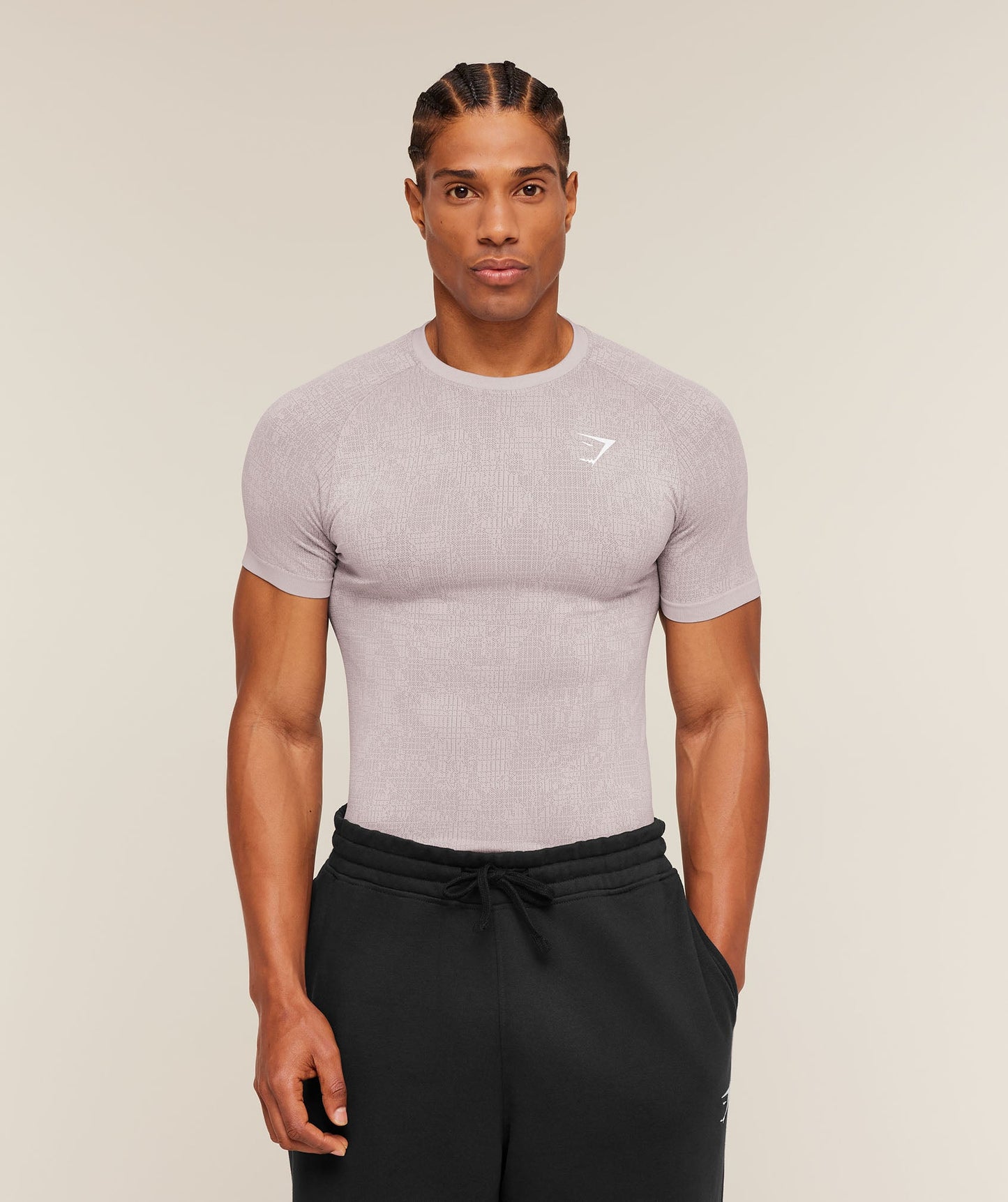 Geo Seamless Grid T-Shirt - US 1834