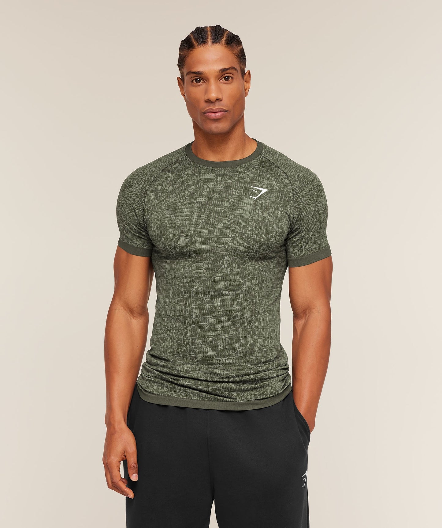 Geo Seamless Grid T-Shirt - US 1606