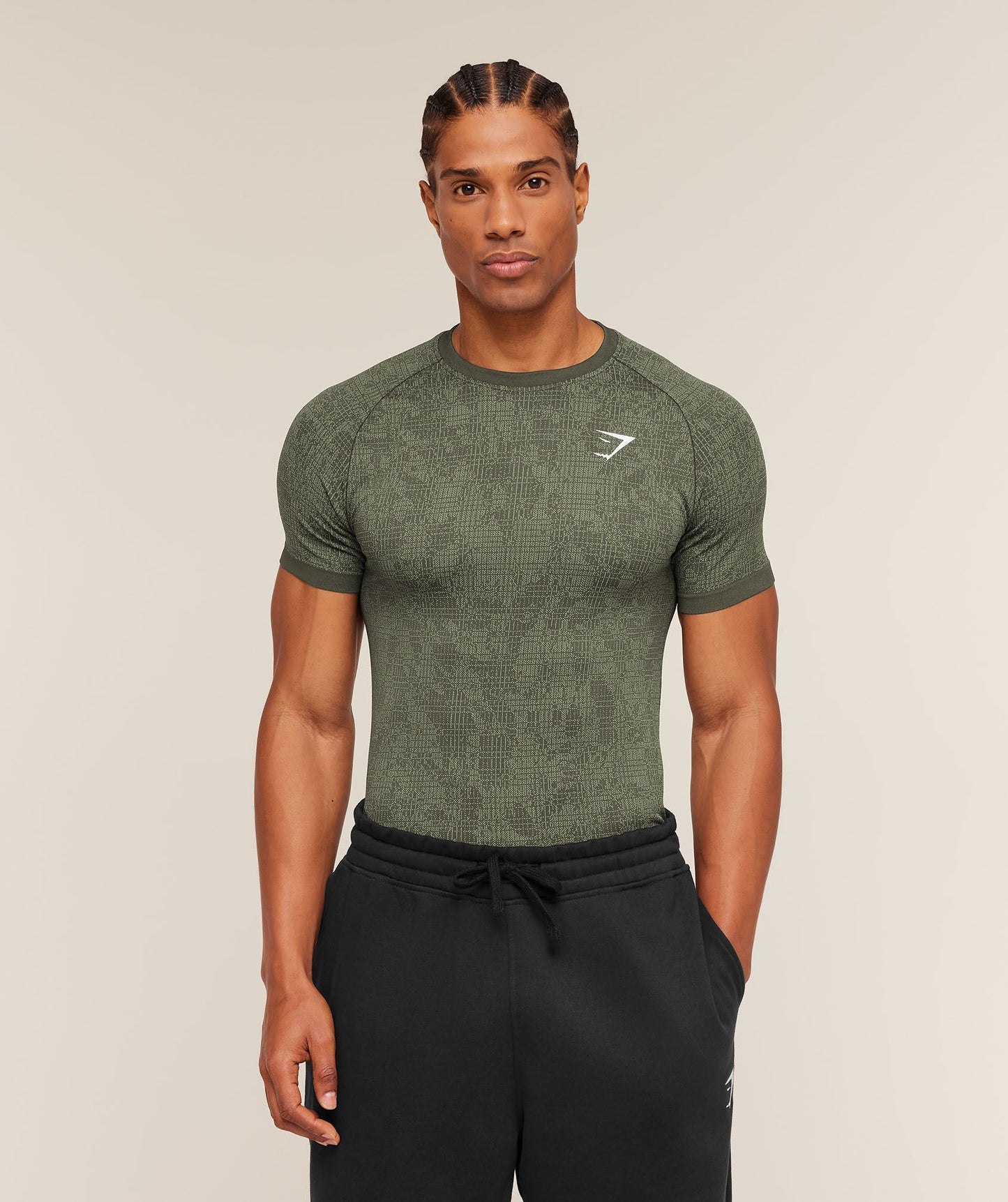 Geo Seamless Grid T-Shirt - US 1606