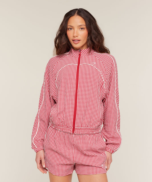 Gingham Track Jacket - US 2756