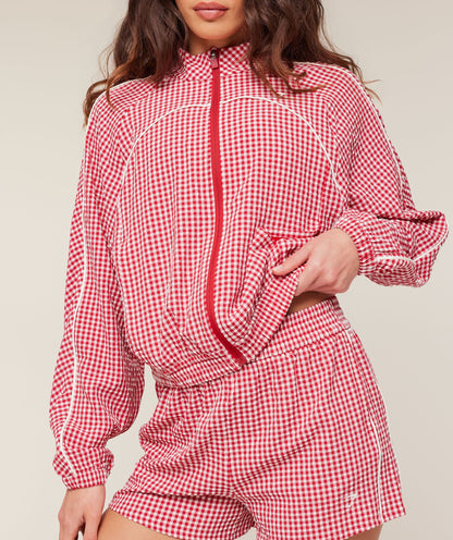 Gingham Track Jacket - US 2756