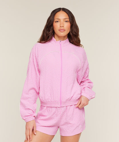 Gingham Track Jacket - US 2756