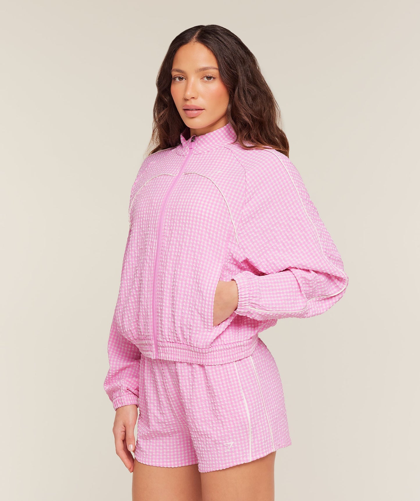 Gingham Track Jacket - US 1364