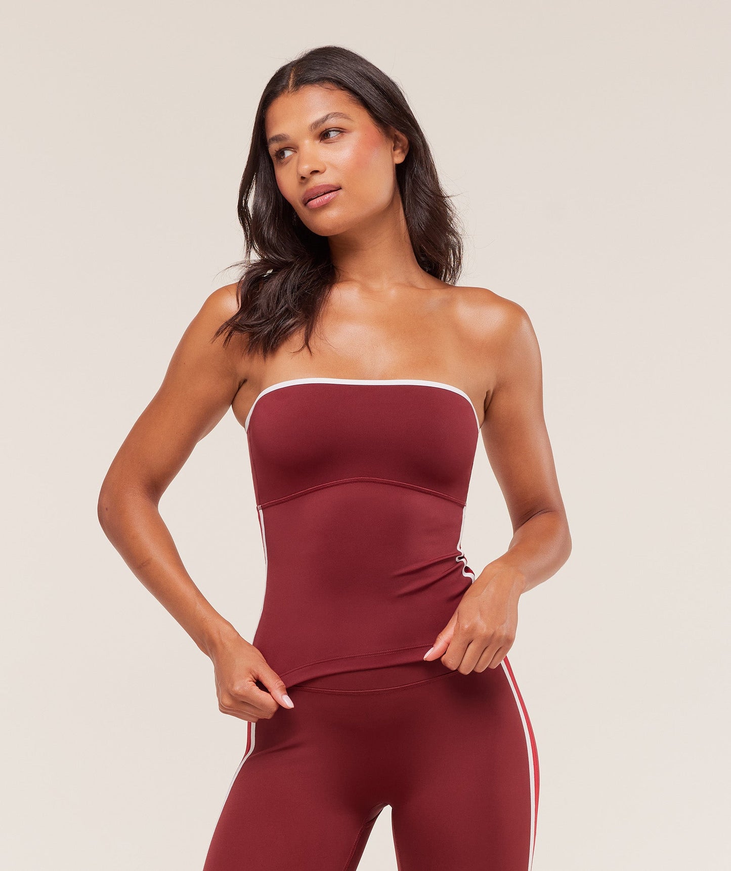 Piping Bandeau With Shelf - US 9907
