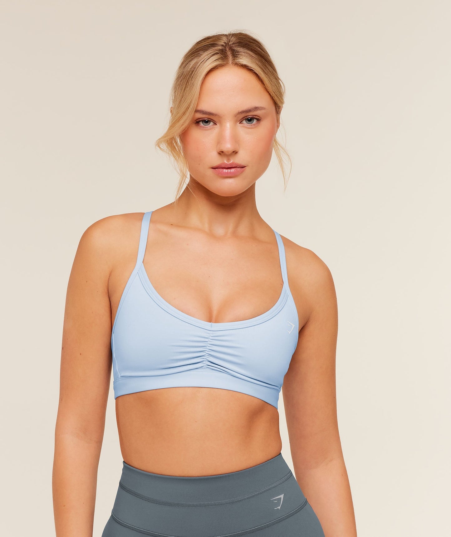 Ruched Strappy Sports Bra - US 3182