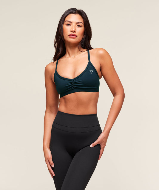 Ruched Strappy Sports Bra - US 8860