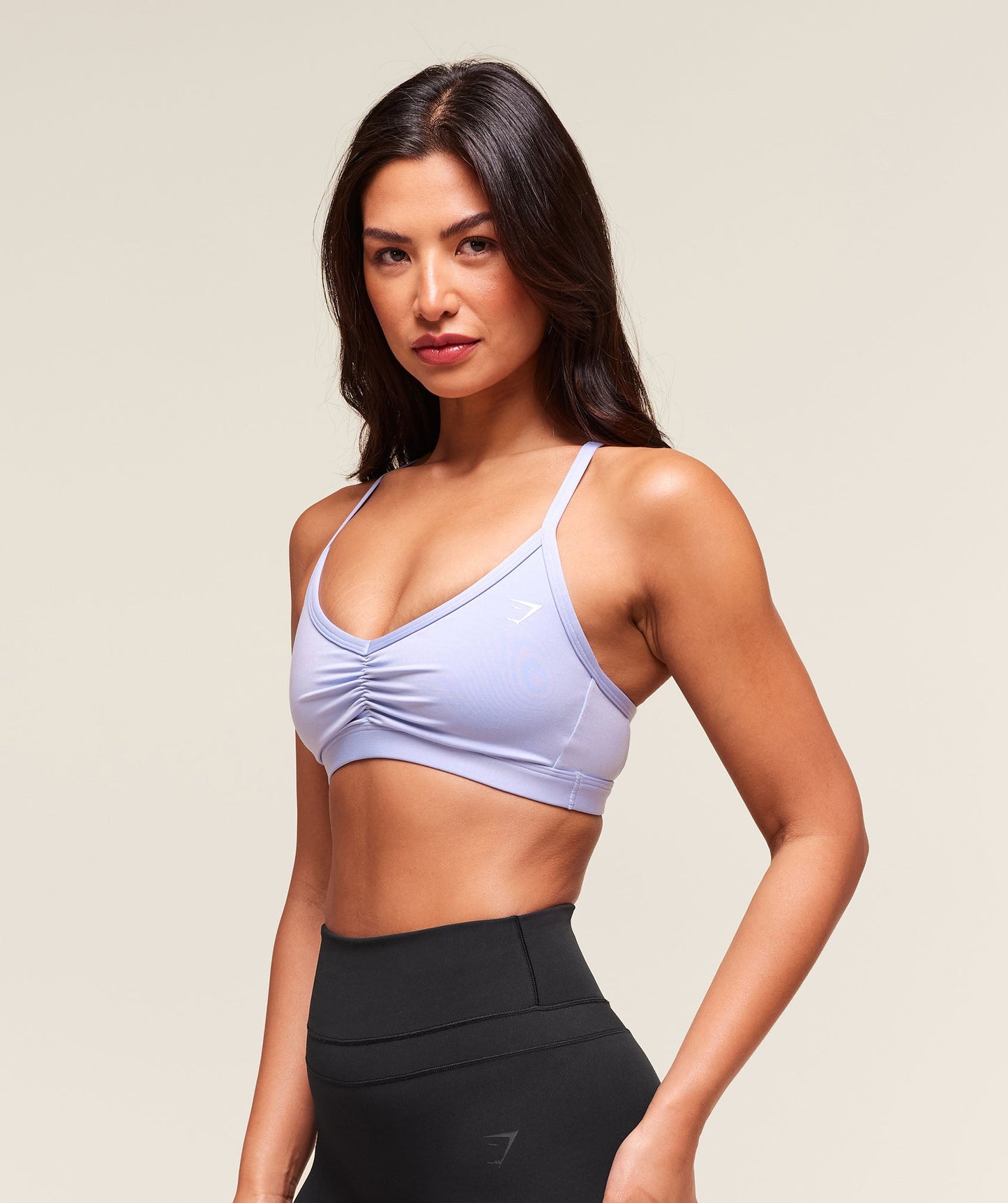 Ruched Strappy Sports Bra - US 8118