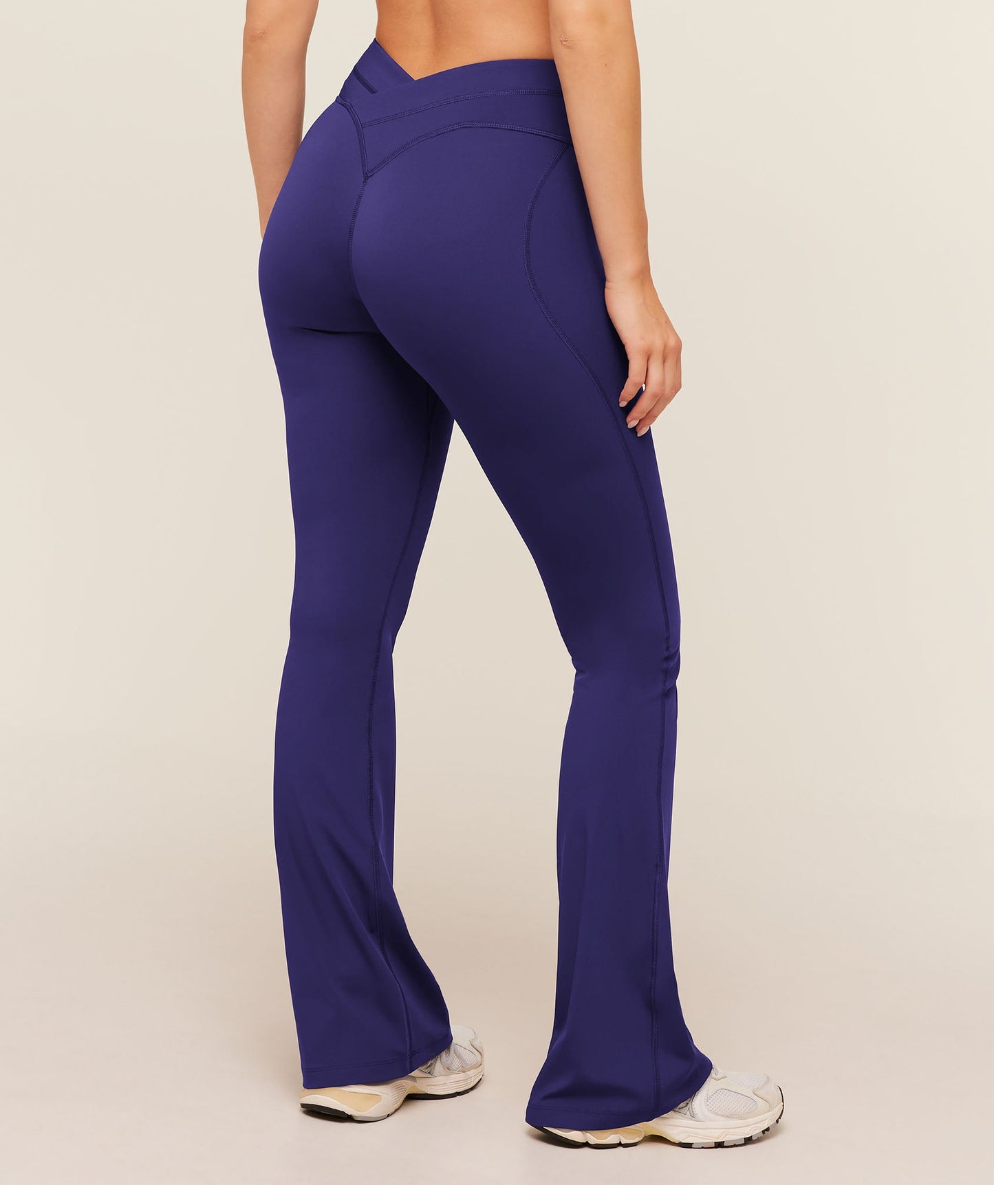 Crossover Back Flared Leggings - US 9891