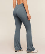 Crossover Back Flared Leggings - US 9891