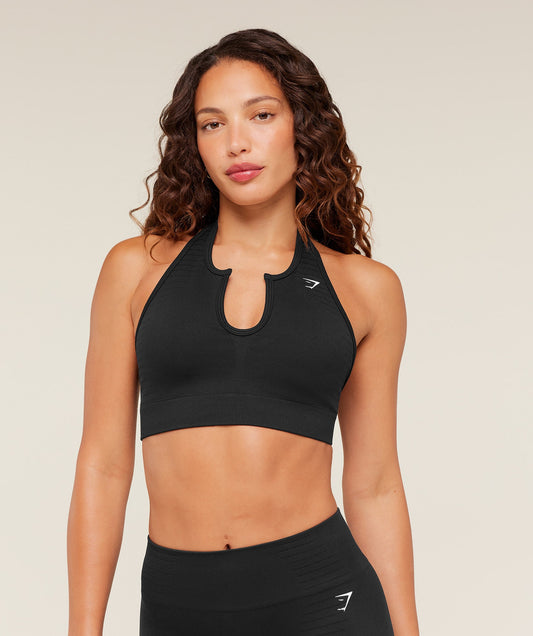 Steel Seamless Halter Neck Bra - US 3307
