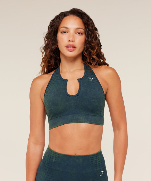 Steel Seamless Halter Neck Bra - US 8969