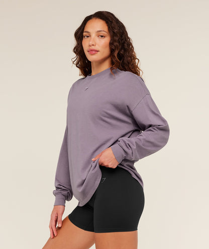 Power Washed Long Sleeve Top - US 1203
