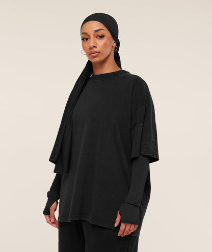 Pump Cover Structured Fleece Top - US 8216