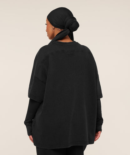 Pump Cover Structured Fleece Top - US 8216