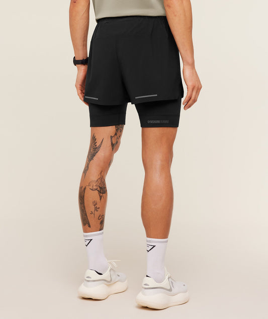Running Elite 2 in 1 5\" Shorts - US 8141