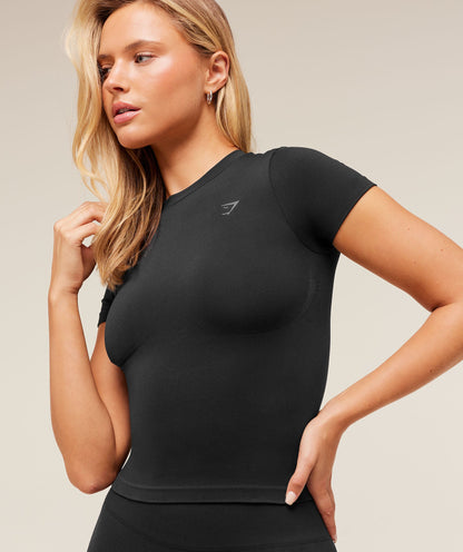 Soft Sculpt Short Sleeve Midi Top - US 1109