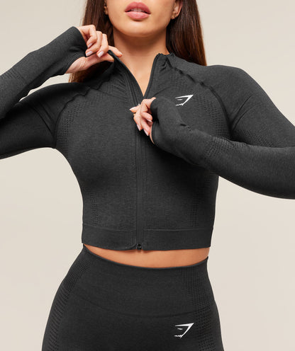 Vital Seamless Midi Zip 2.0 Pullover - US 0136
