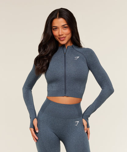 Vital Seamless Midi Zip 2.0 Pullover - US 4932