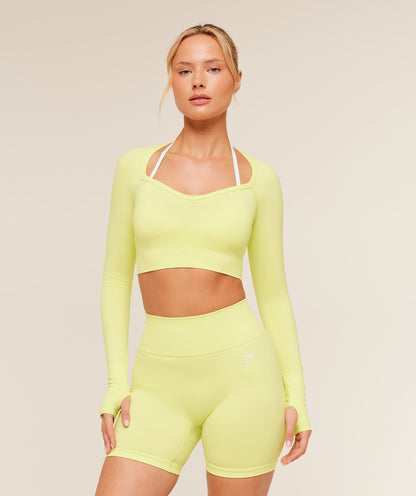 Vital Sweetheart Neck Crop Top - US 3489